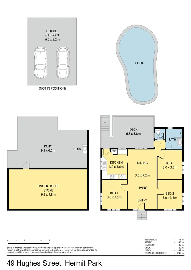 Floorplan of Homely house listing, 49 Hughes Street, Hermit Park QLD 4812