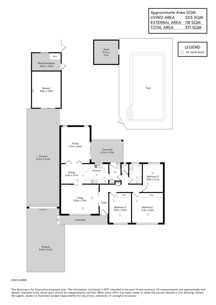 Floorplan of Homely house listing, 14 Miriam Road, Parafield Gardens SA 5107