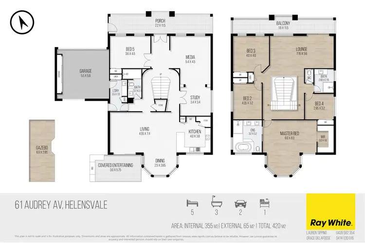 Floorplan of Homely house listing, 61 Audrey Avenue, Helensvale QLD 4212