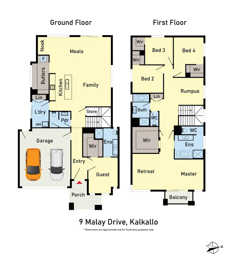 Floorplan of Homely house listing, 9 Malay Drive, Kalkallo VIC 3064