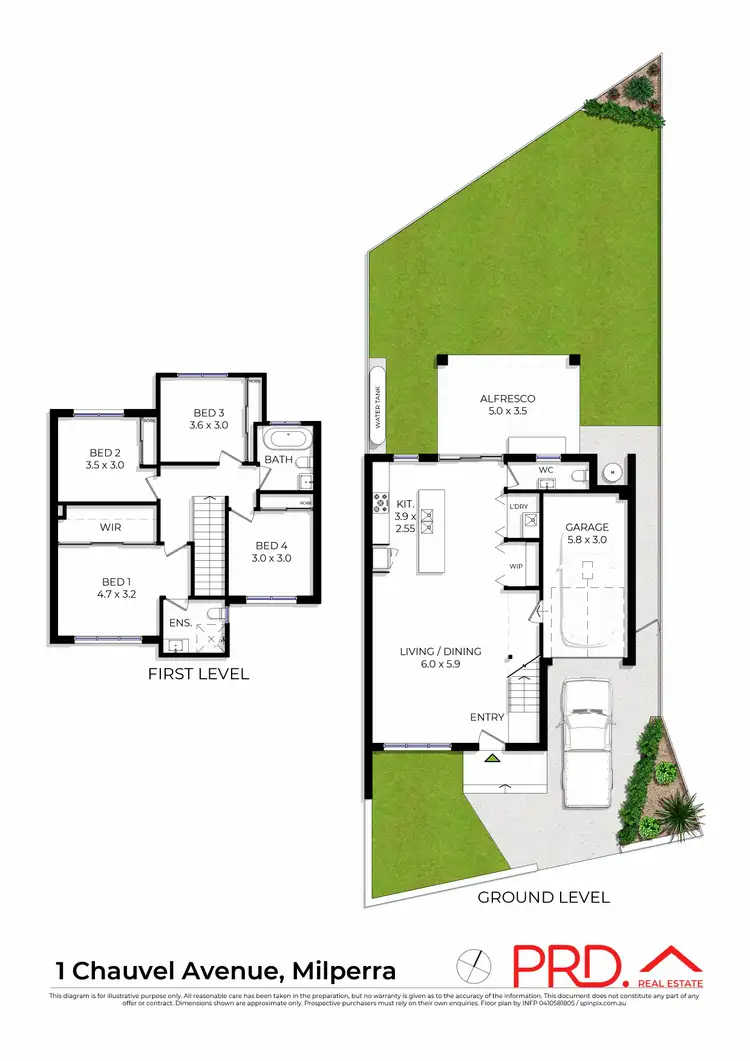 Floorplan of Homely house listing, 1 Chauvel Avenue, Milperra NSW 2214