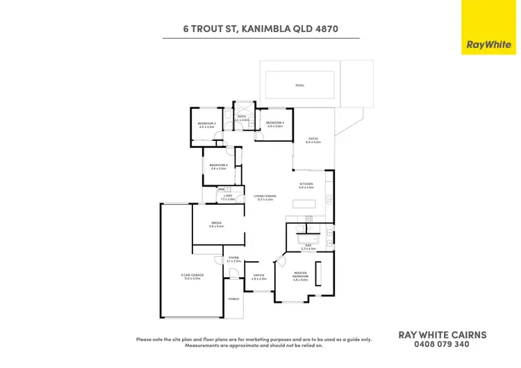 Floorplan of Homely house listing, 6 Trout Street, Kanimbla QLD 4870