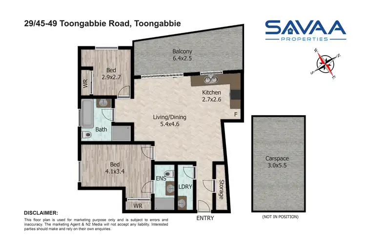 Floorplan of Homely apartment listing, 29/45-49 Toongabbie Road, Toongabbie NSW 2146