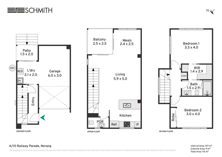 Floorplan of Homely townhouse listing, 4/10 Railway Parade, Nerang QLD 4211