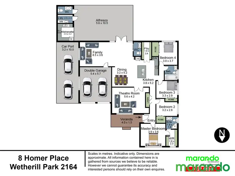 Floorplan of Homely house listing, 8 Homer Place, Wetherill Park NSW 2164