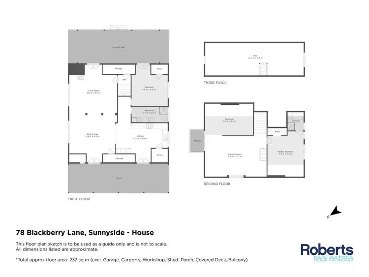Floorplan of Homely house listing, 78 Blackberry Lane, Sunnyside TAS 7305