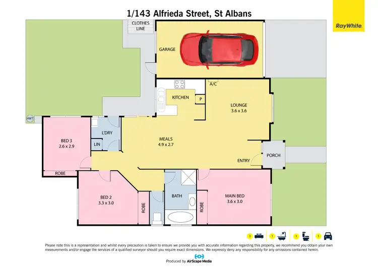 Floorplan of Homely house listing, 1/143 Alfrieda Street, St Albans VIC 3021