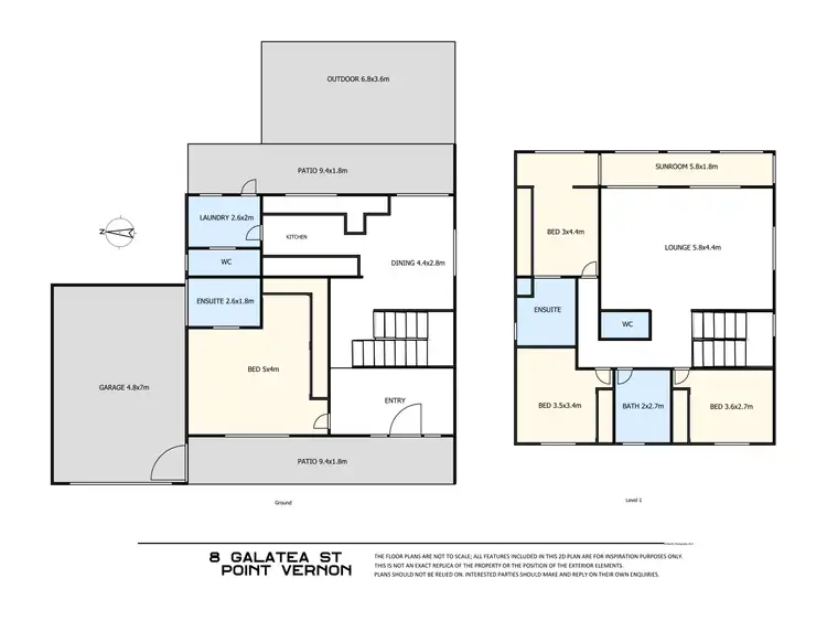 Floorplan of Homely house listing, 8 Galatea Street, Point Vernon QLD 4655