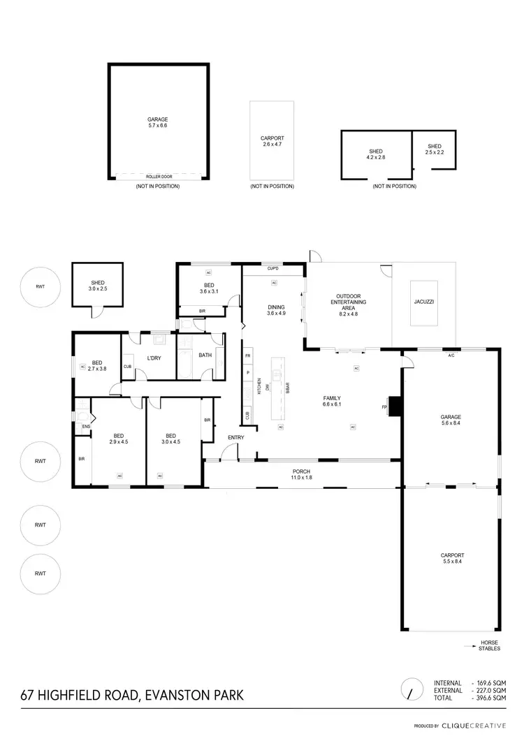 Floorplan of Homely house listing, 67 Highfield Road, Evanston Park SA 5116