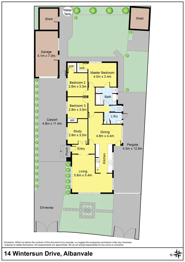 Floorplan of Homely house listing, 14 Wintersun Drive, Albanvale VIC 3021