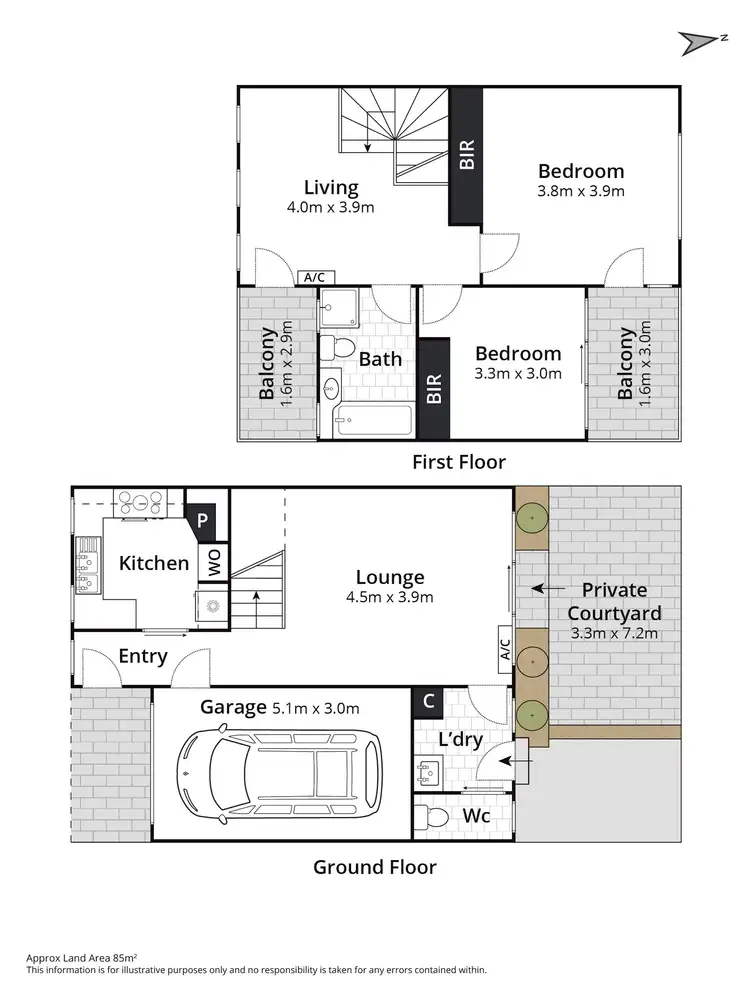 Floorplan of Homely unit listing, 2/256 Pakington Street, Geelong West VIC 3218