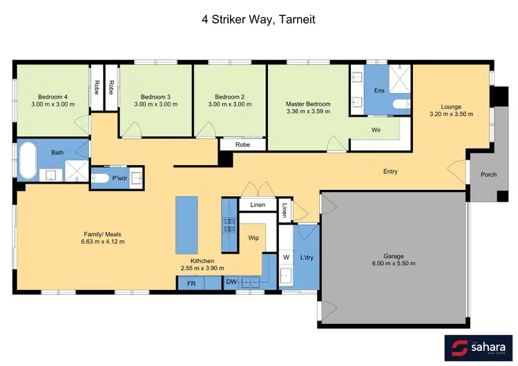 Floorplan of Homely house listing, 4 Striker way, Tarneit VIC 3029