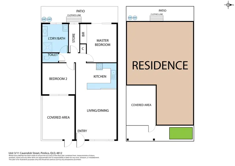 Floorplan of Homely house listing, 3/11 Cavendish Street, Pimlico QLD 4812