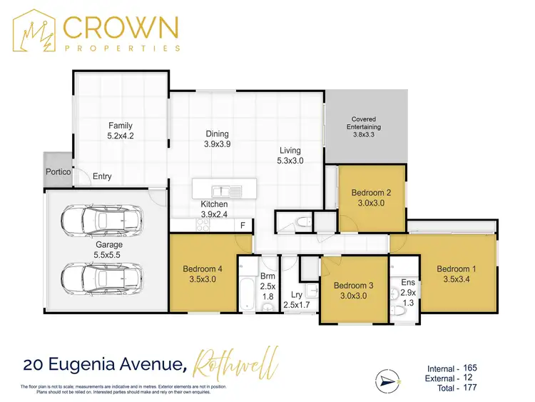 Floorplan of Homely house listing, 20 Eugenia Avenue, Rothwell QLD 4022