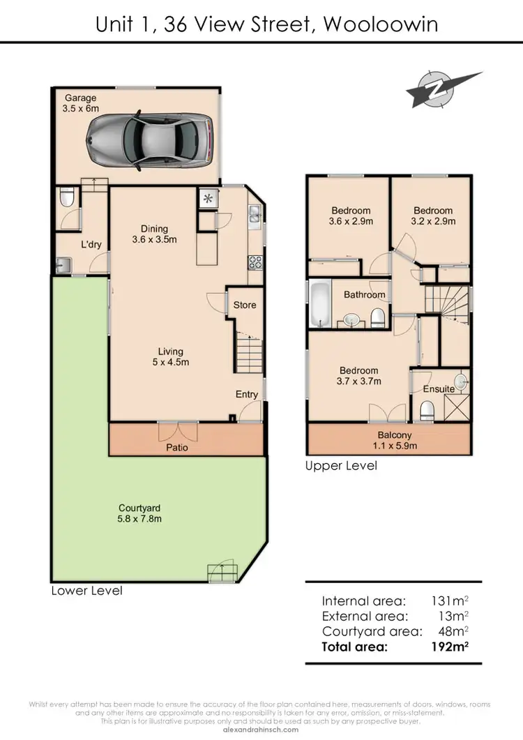 Floorplan of Homely townhouse listing, 1/36 View Street, Wooloowin QLD 4030