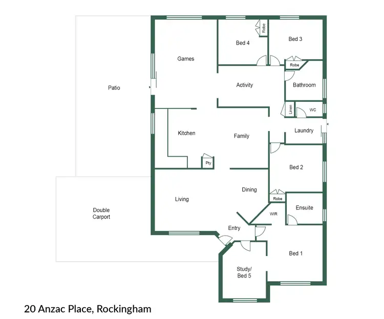 Floorplan of Homely house listing, 20 Anzac Place, Rockingham WA 6168