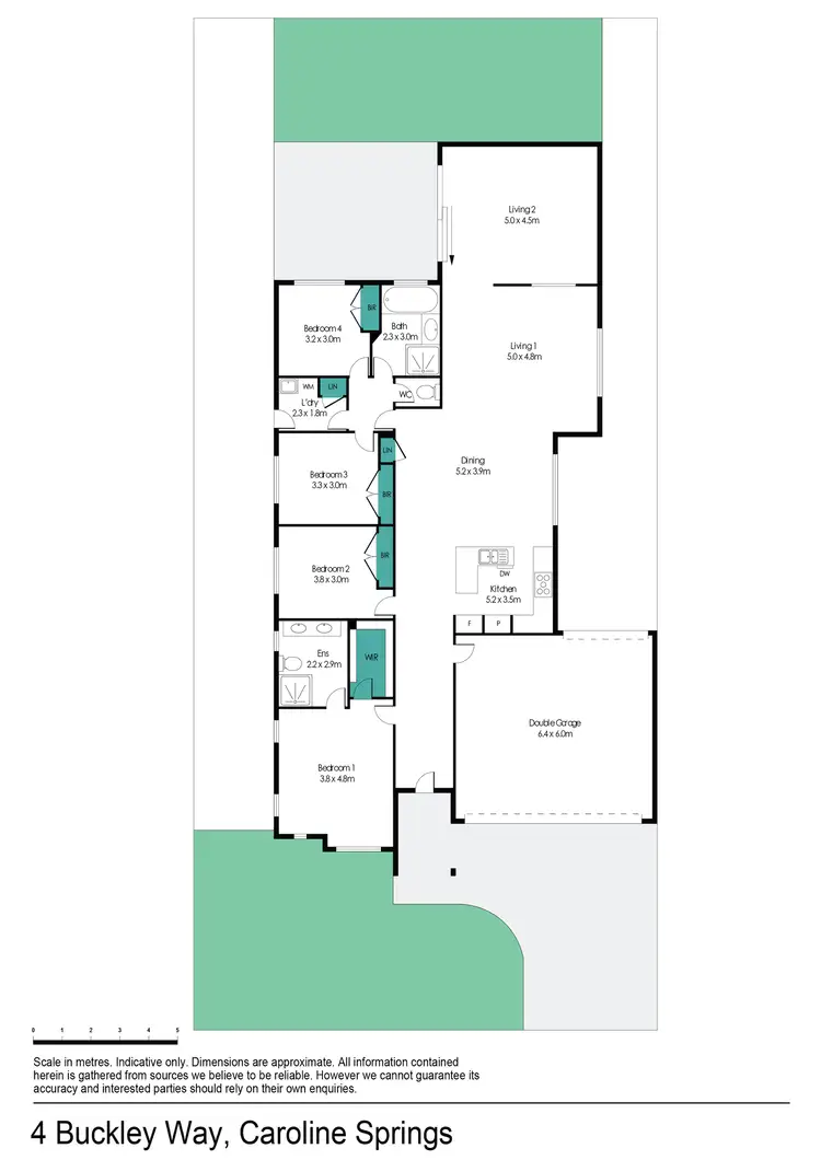 Floorplan of Homely house listing, 4 Buckley Way, Caroline Springs VIC 3023