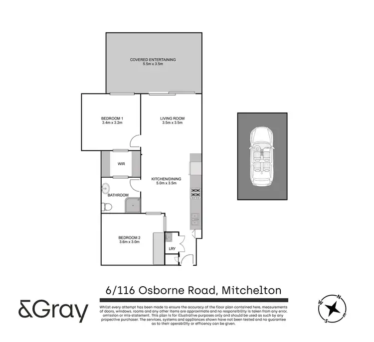 Floorplan of Homely apartment listing, 6/116-118 Osborne Road, Mitchelton QLD 4053