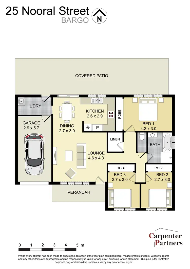 Floorplan of Homely house listing, 25 Nooral Street, Bargo NSW 2574