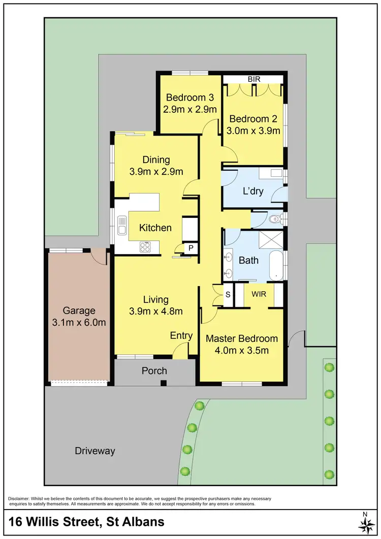 Floorplan of Homely house listing, 16 Willis Street, St Albans VIC 3021