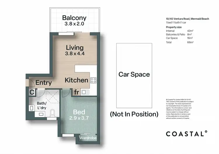 Floorplan of Homely unit listing, 10/45 Ventura Road, Mermaid Beach QLD 4218