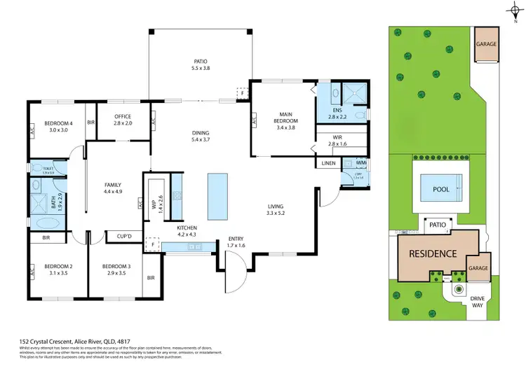 Floorplan of Homely house listing, 152 Crystal Crescent, Alice River QLD 4817