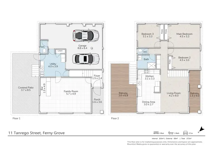 Floorplan of Homely house listing, 11 Tanrego Street, Ferny Grove QLD 4055