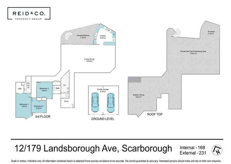 Floorplan of Homely apartment listing, 12/179 Landsborough Avenue, Scarborough QLD 4020