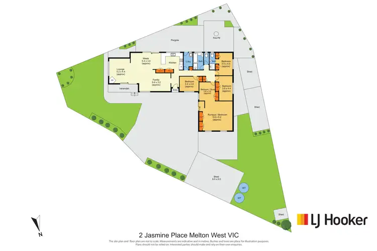 Floorplan of Homely house listing, 2 Jasmine Place, Melton West VIC 3337