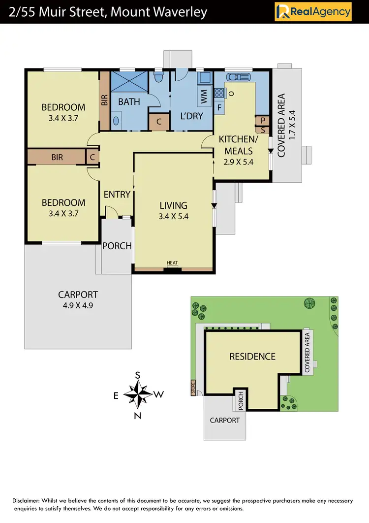 Floorplan of Homely unit listing, 2/55 Muir Street, Mount Waverley VIC 3149