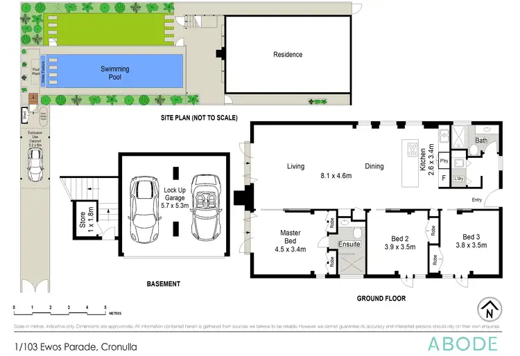 Floorplan of Homely apartment listing, 1/103 Ewos Pde, Cronulla NSW 2230