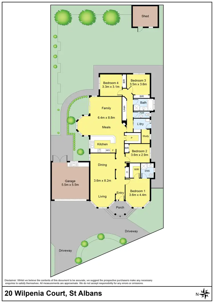 Floorplan of Homely house listing, 20 Wilpena Court, St Albans VIC 3021