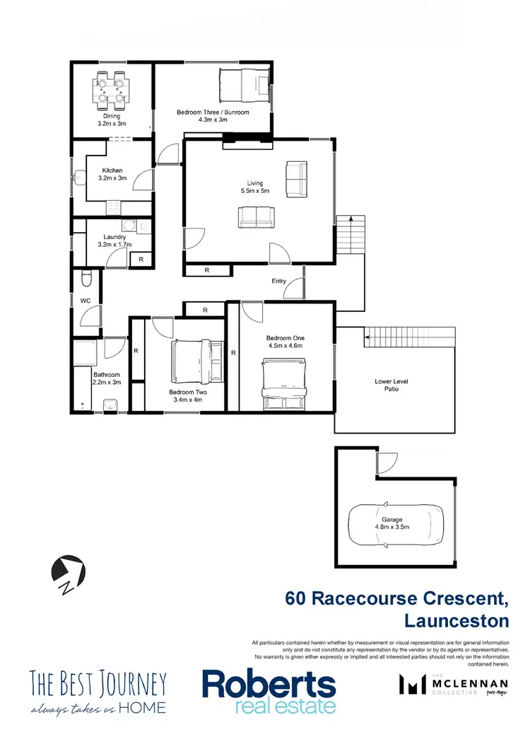 Floorplan of Homely house listing, 60 Racecourse Crescent, Launceston TAS 7250