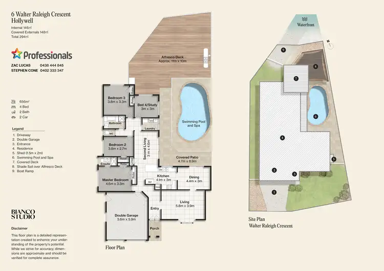 Floorplan of Homely house listing, 6 Walter Raleigh Crescent, Hollywell QLD 4216