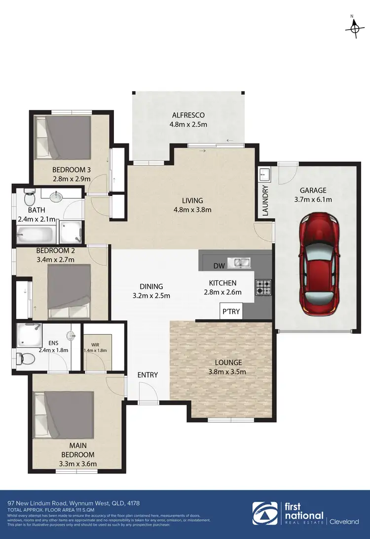 Floorplan of Homely house listing, 97 New Lindum Road, Wynnum West QLD 4178
