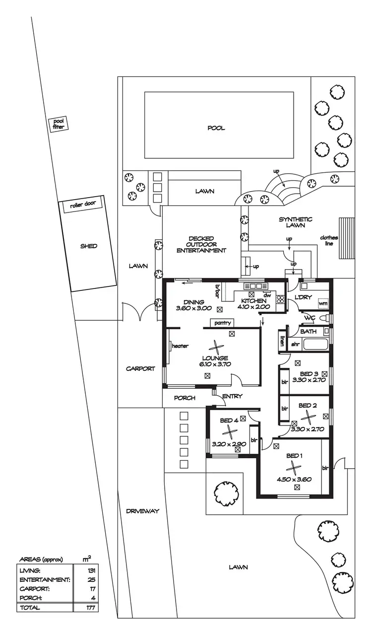 Floorplan of Homely house listing, 24 Park Valley Drive, Highbury SA 5089