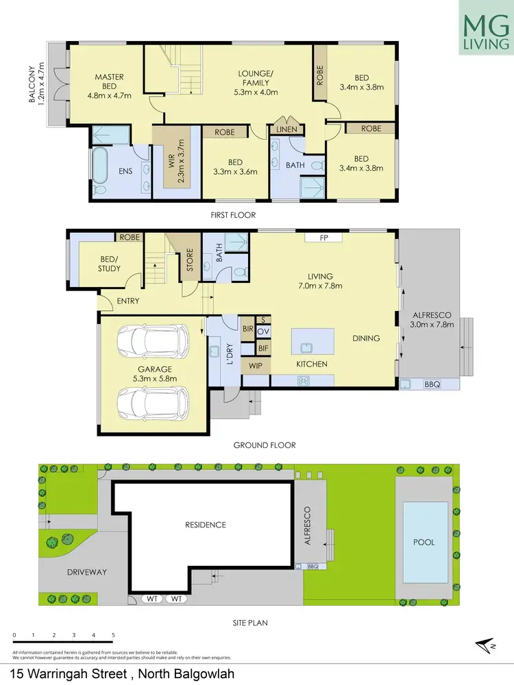 Floorplan of Homely house listing, 15 Warringah Street, North Balgowlah NSW 2093