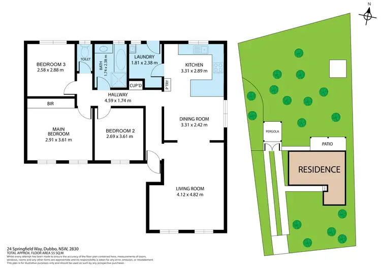 Floorplan of Homely house listing, 24 Springfield Way, Dubbo NSW 2830