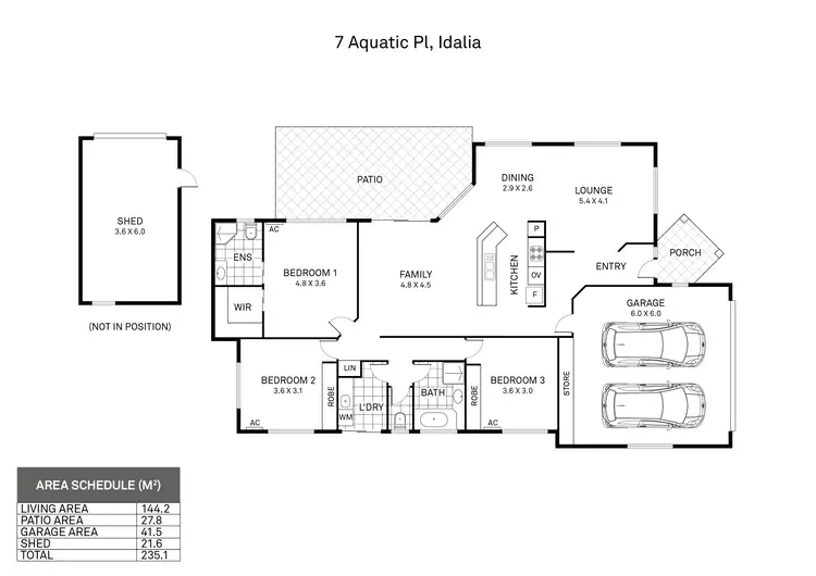 Floorplan of Homely house listing, 7 Aquatic Place, Idalia QLD 4811