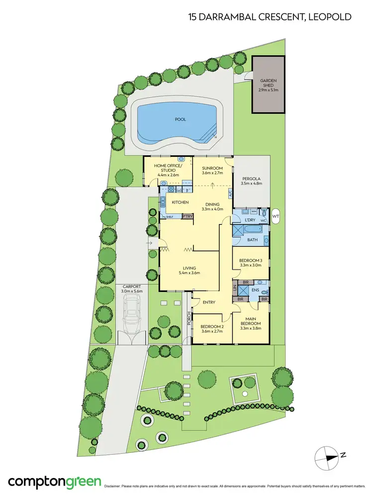 Floorplan of Homely house listing, 15 Darrambal Crescent, Leopold VIC 3224