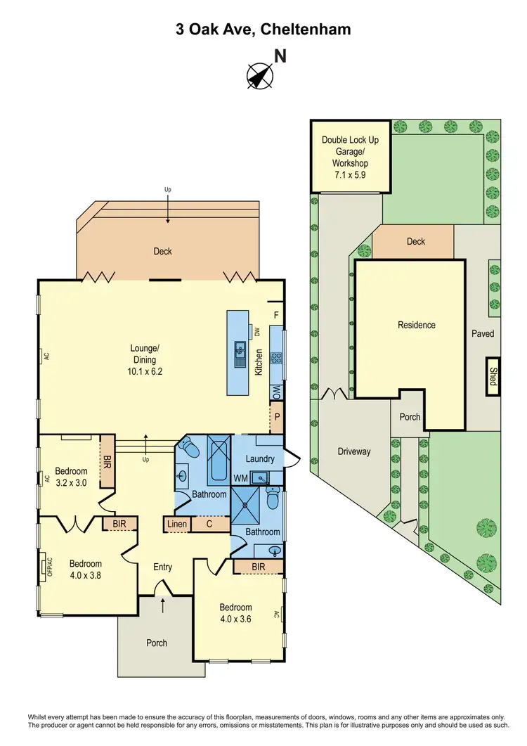 Floorplan of Homely house listing, 3 Oak Avenue, Cheltenham VIC 3192