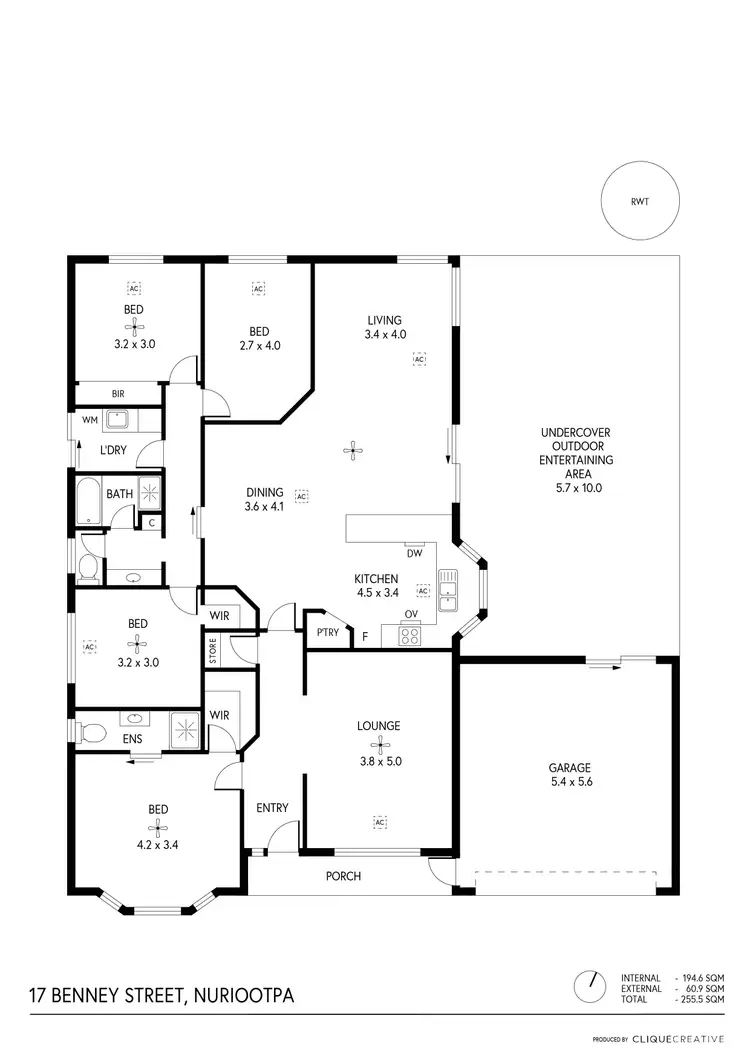 Floorplan of Homely house listing, 17 Benney Street, Nuriootpa SA 5355