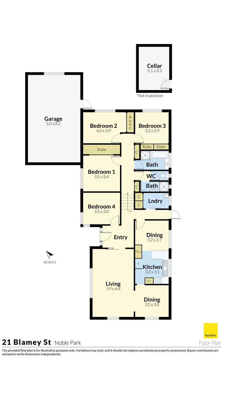 Floorplan of Homely house listing, 21 Blamey Street, Noble Park VIC 3174