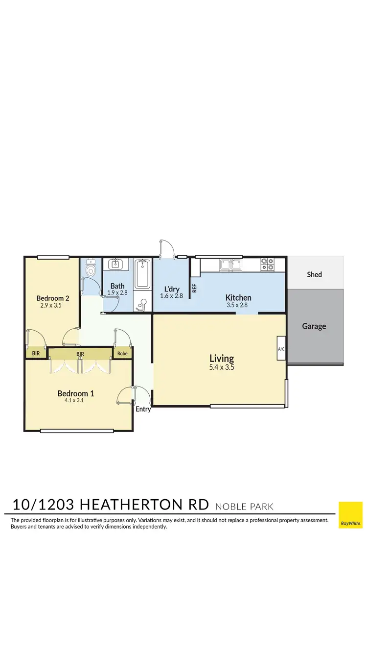 Floorplan of Homely unit listing, 10/1203 Heatherton Road, Noble Park VIC 3174