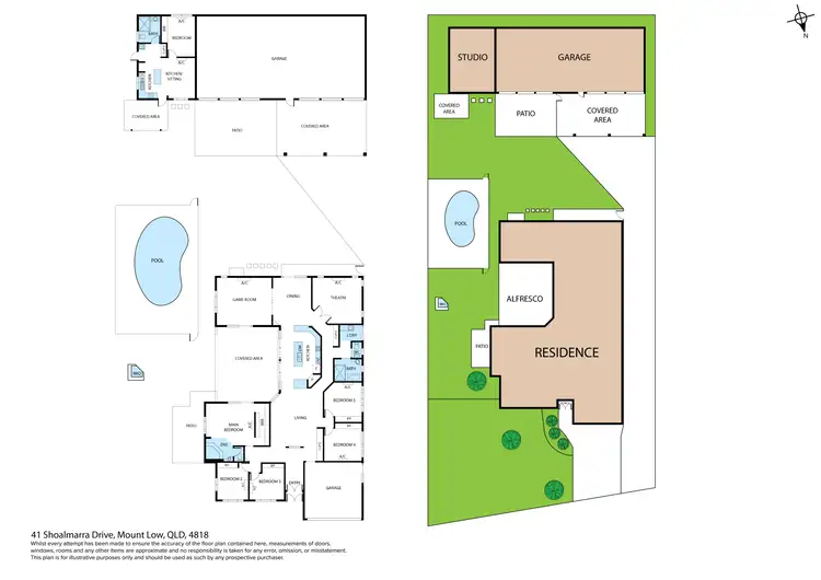 Floorplan of Homely house listing, 41 Shoalmarra Drive, Mount Low QLD 4818