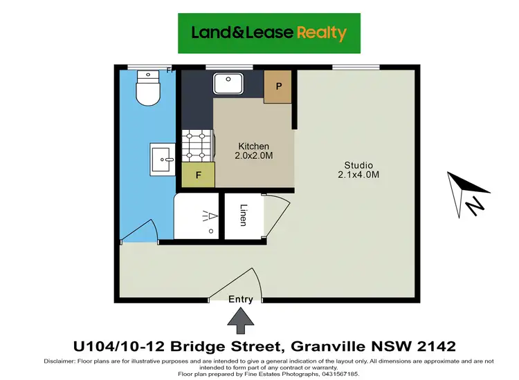Floorplan of Homely unit listing, 104/10-12 Bridge Street, Granville NSW 2142