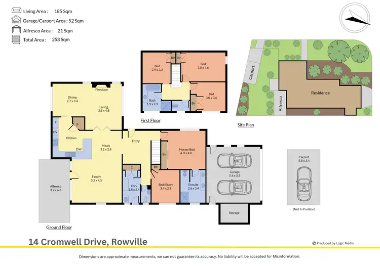 Floorplan of Homely house listing, 14 Cromwell Drive, Rowville VIC 3178