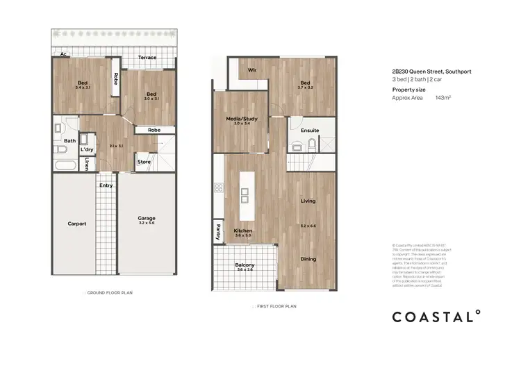 Floorplan of Homely townhouse listing, 2/230 Queen Street, Southport QLD 4215