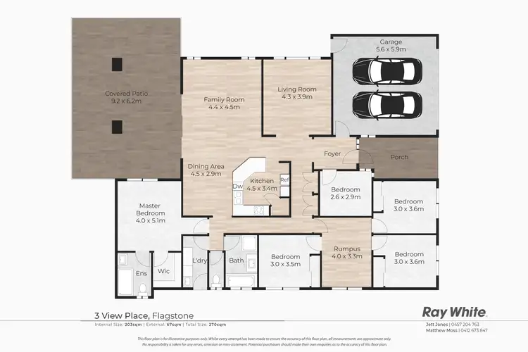 Floorplan of Homely house listing, 3 View Place, Flagstone QLD 4280