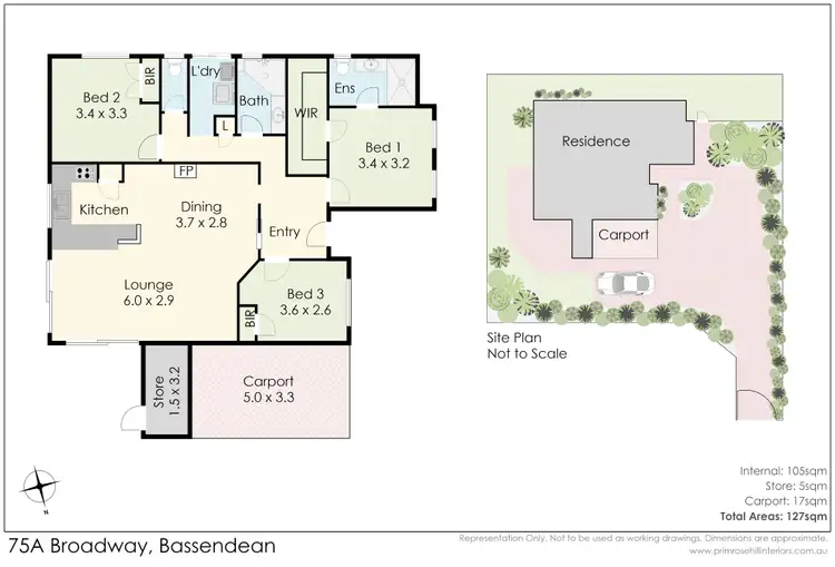 Floorplan of Homely house listing, 75A Broadway, Bassendean WA 6054